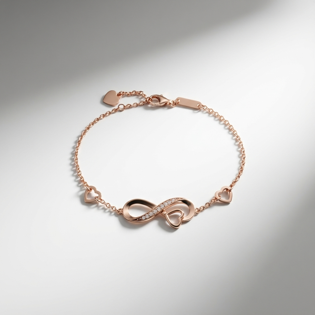 Rose Gold Infinity Bracelet