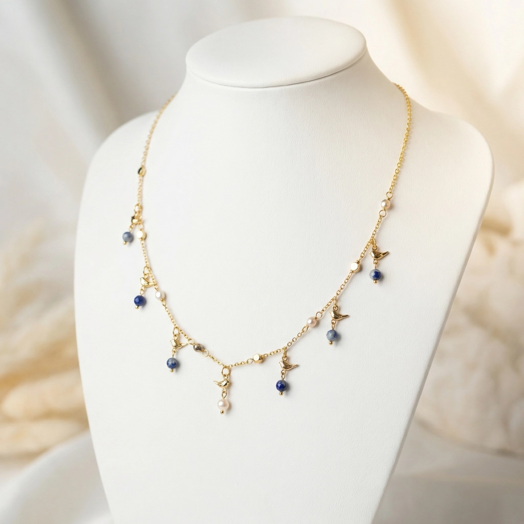 Cute Bird Charm Necklace - Premium Jewelry