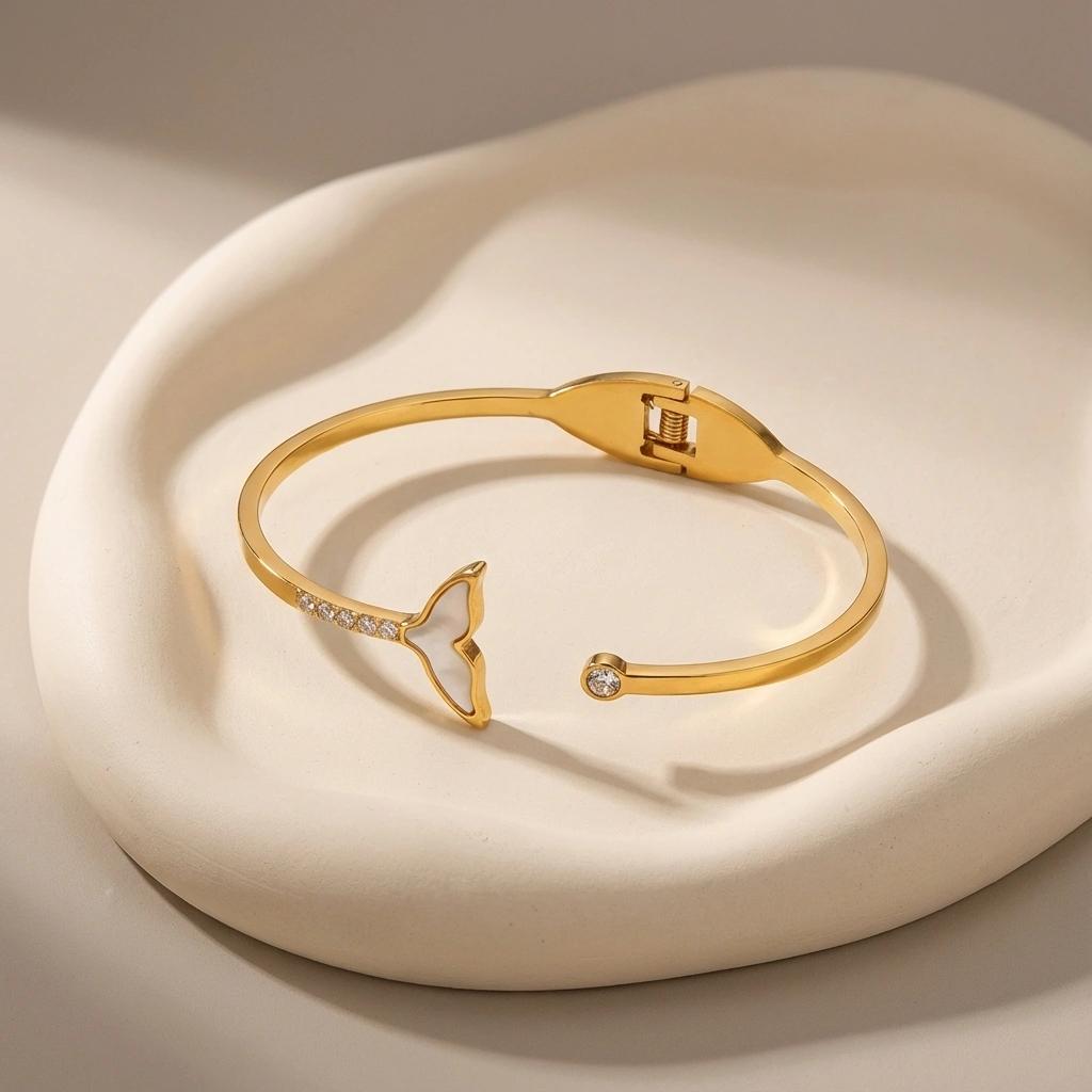 Sea Life Crystal Charm Bracelet - Premium Jewelry