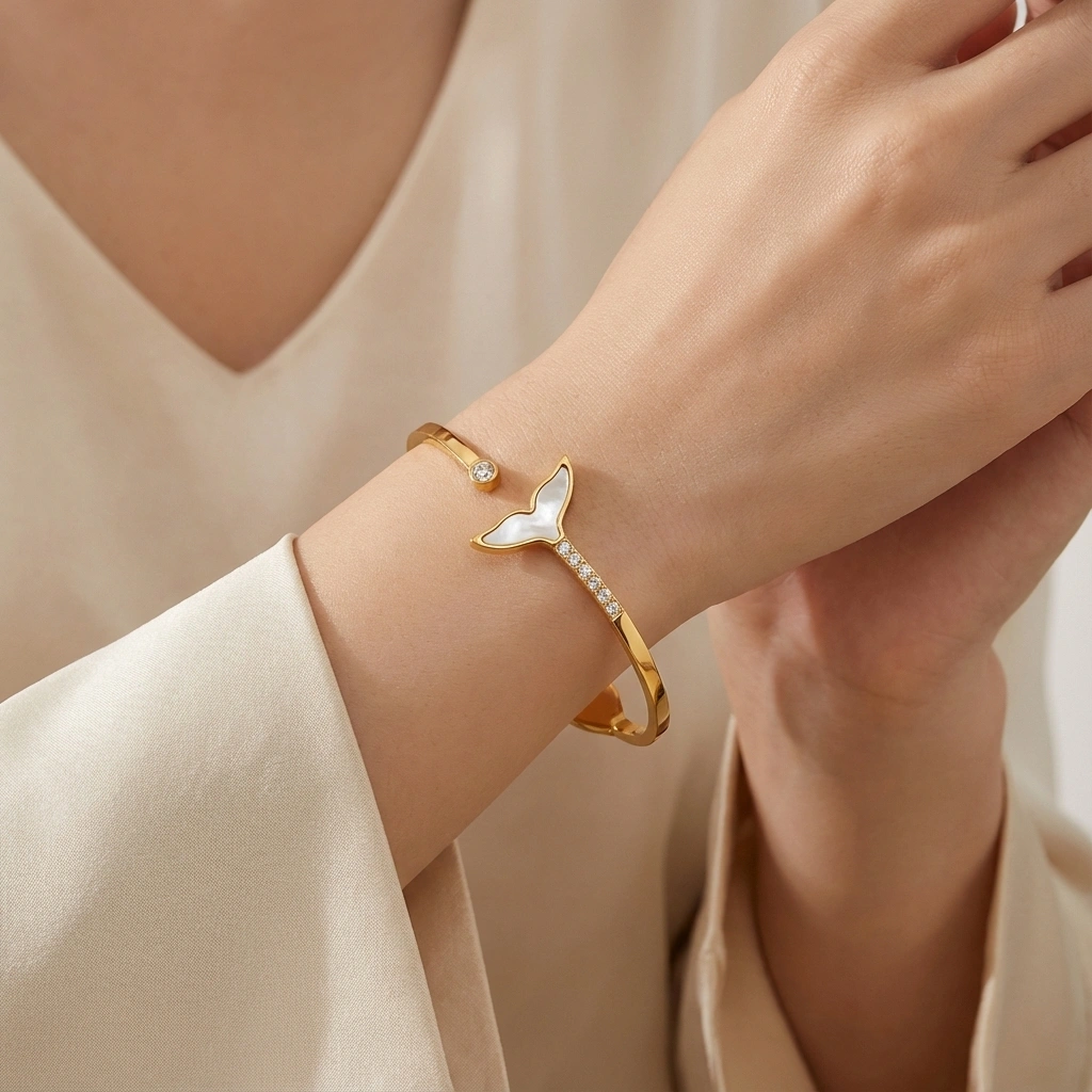 Sea Life Crystal Charm Bracelet - Premium Jewelry