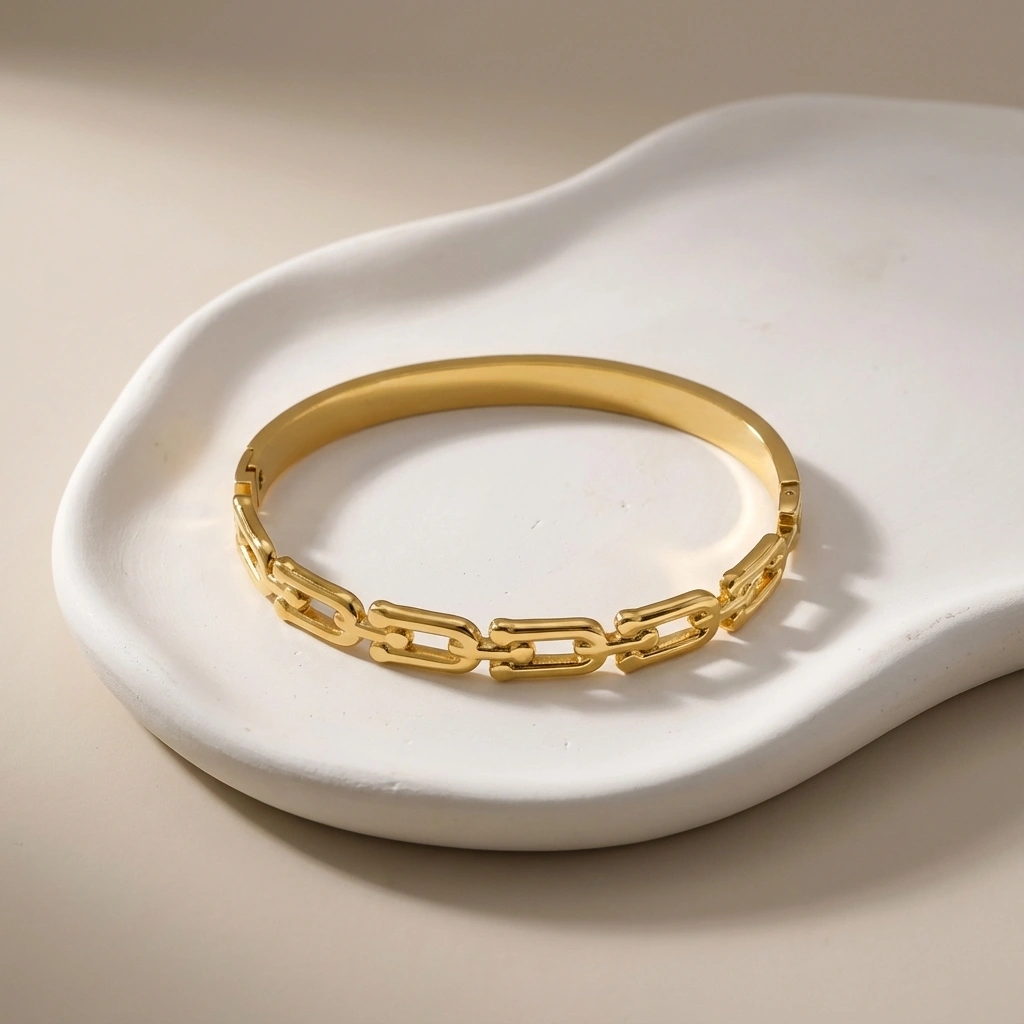 Horseshoe Buckle Stainless Steel Bracelet - Premium Jewelry