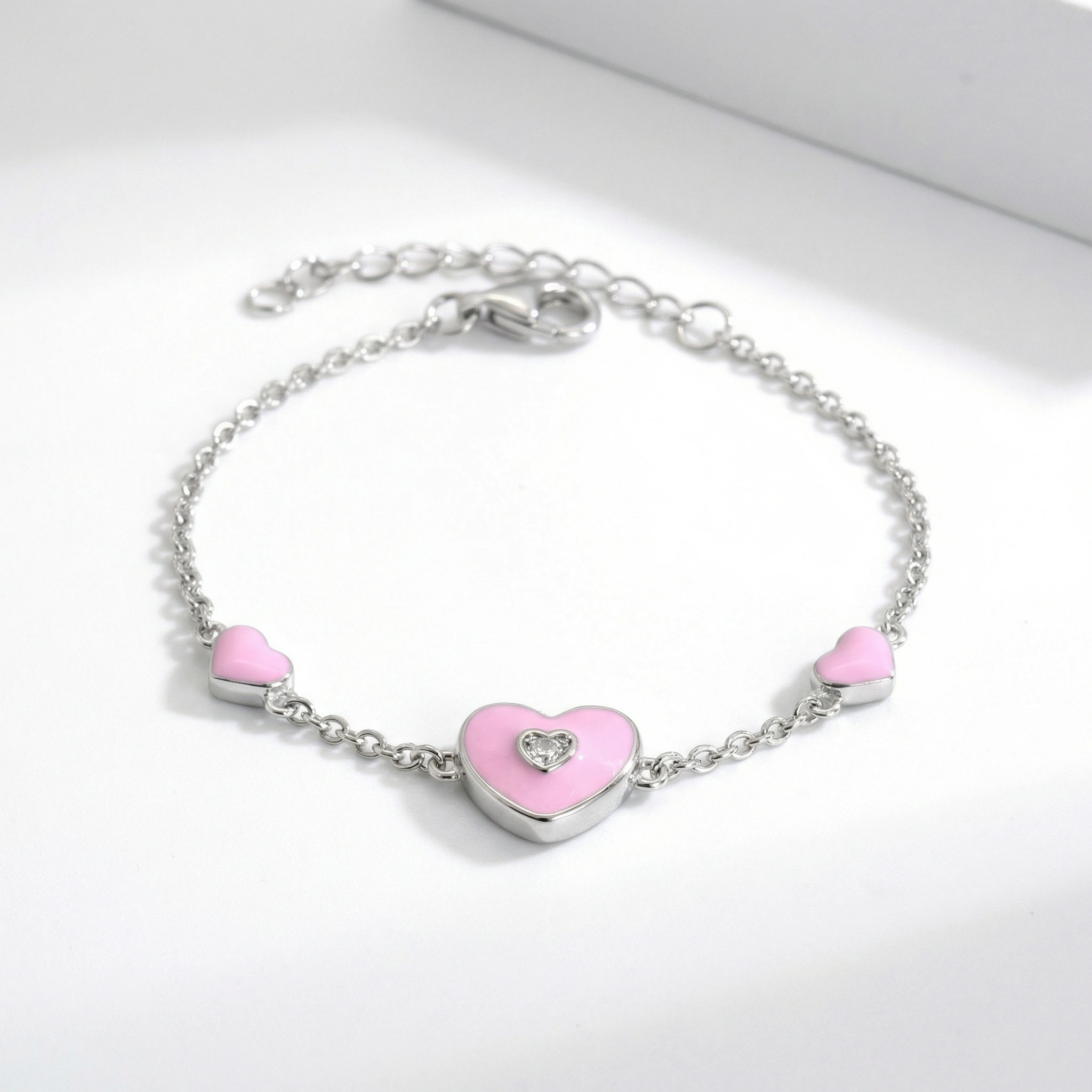 Pink Heart Kids Bracelet - Premium Jewelry