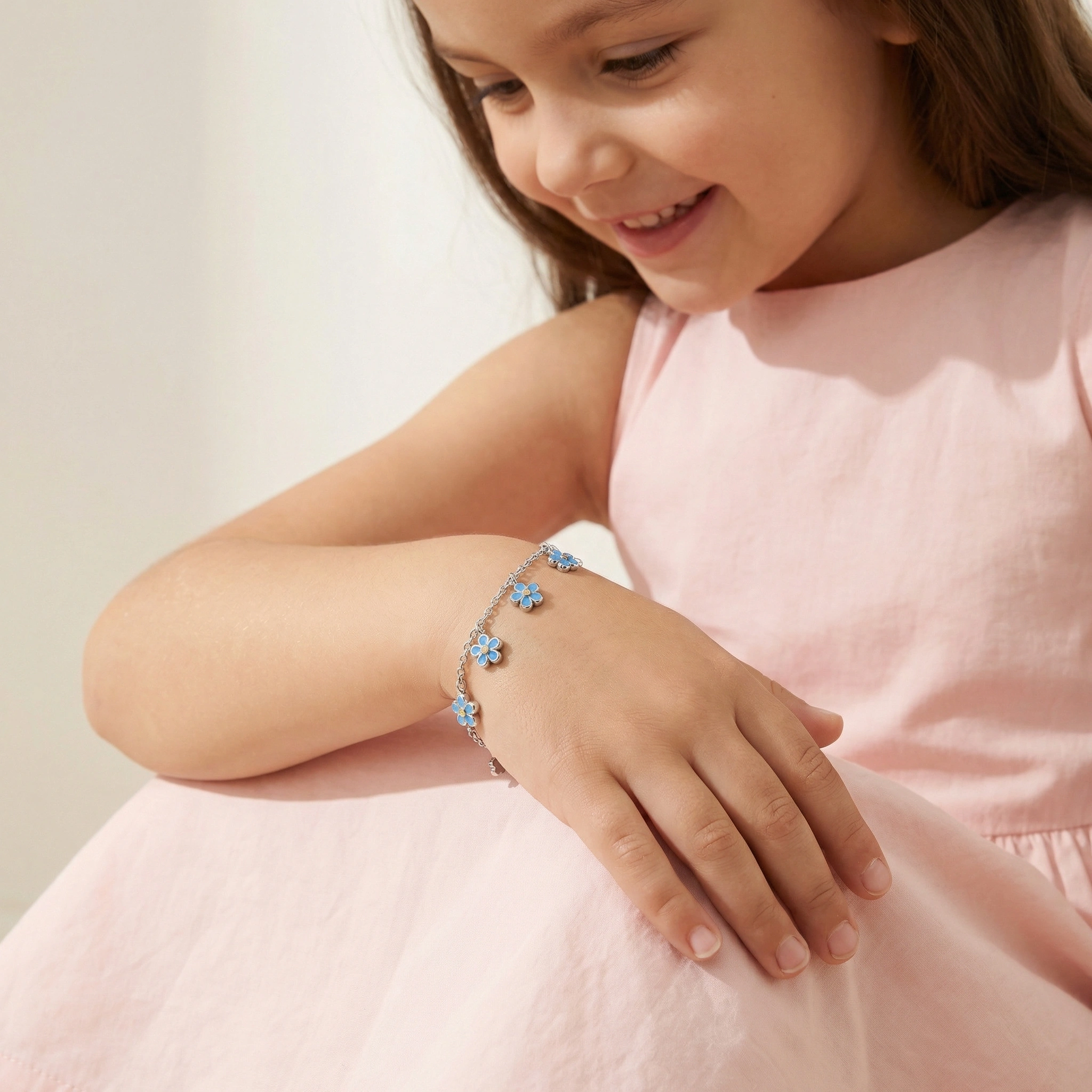Flower Charm Kids Bracelet - Premium Jewelry