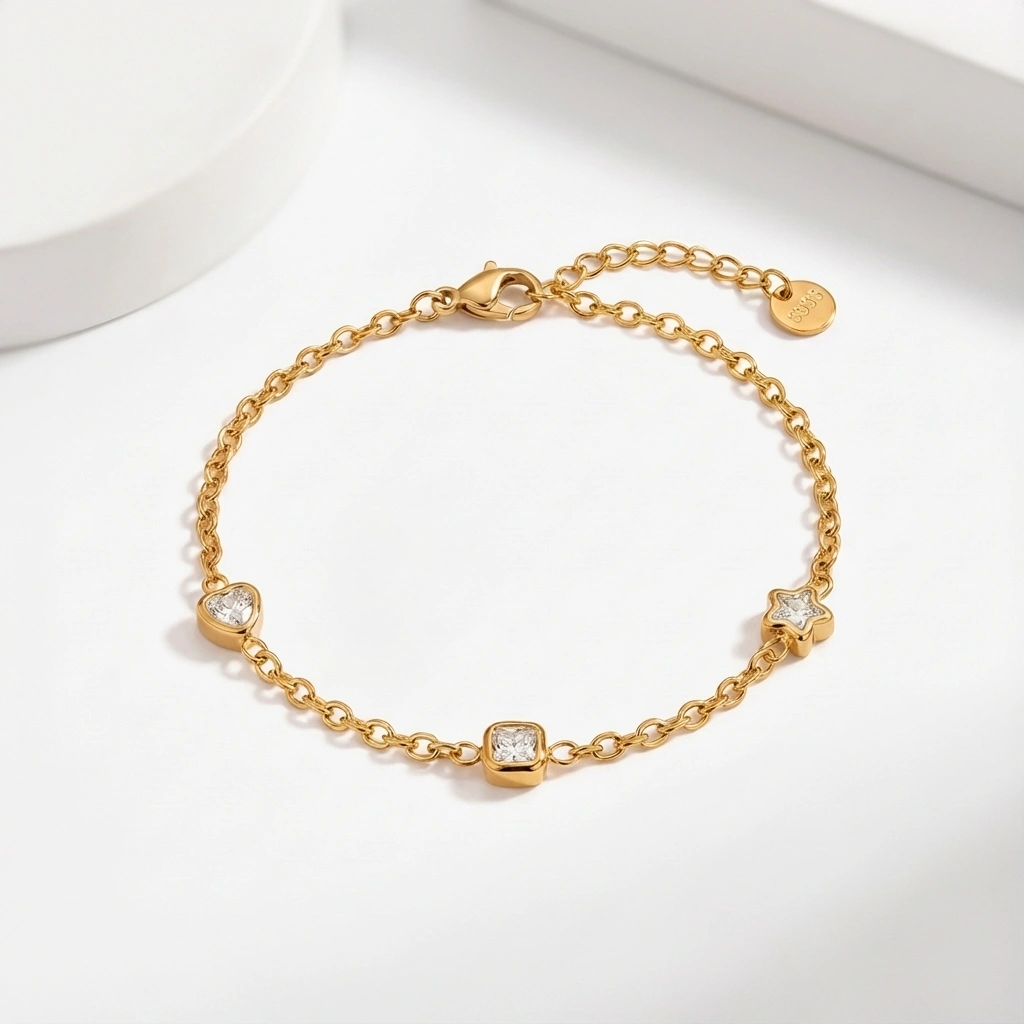 Star Diamond Zircon Bracelet - Premium Jewelry