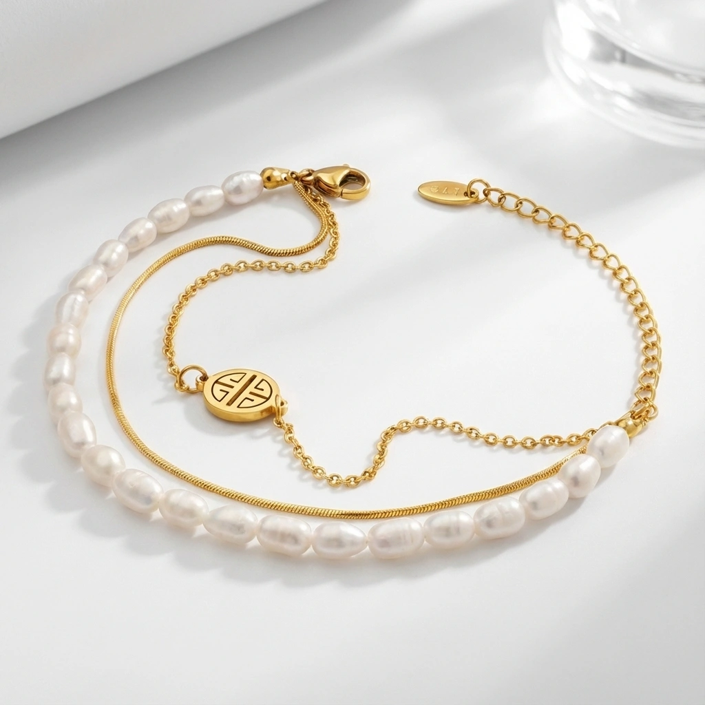 Three Layer Freshwater Pearl Bracelet - Premium Jewelry