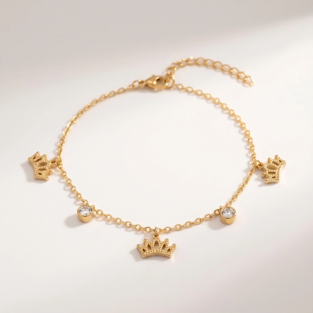 Star Crown Cubic Zircon Bracelet - Premium Jewelry