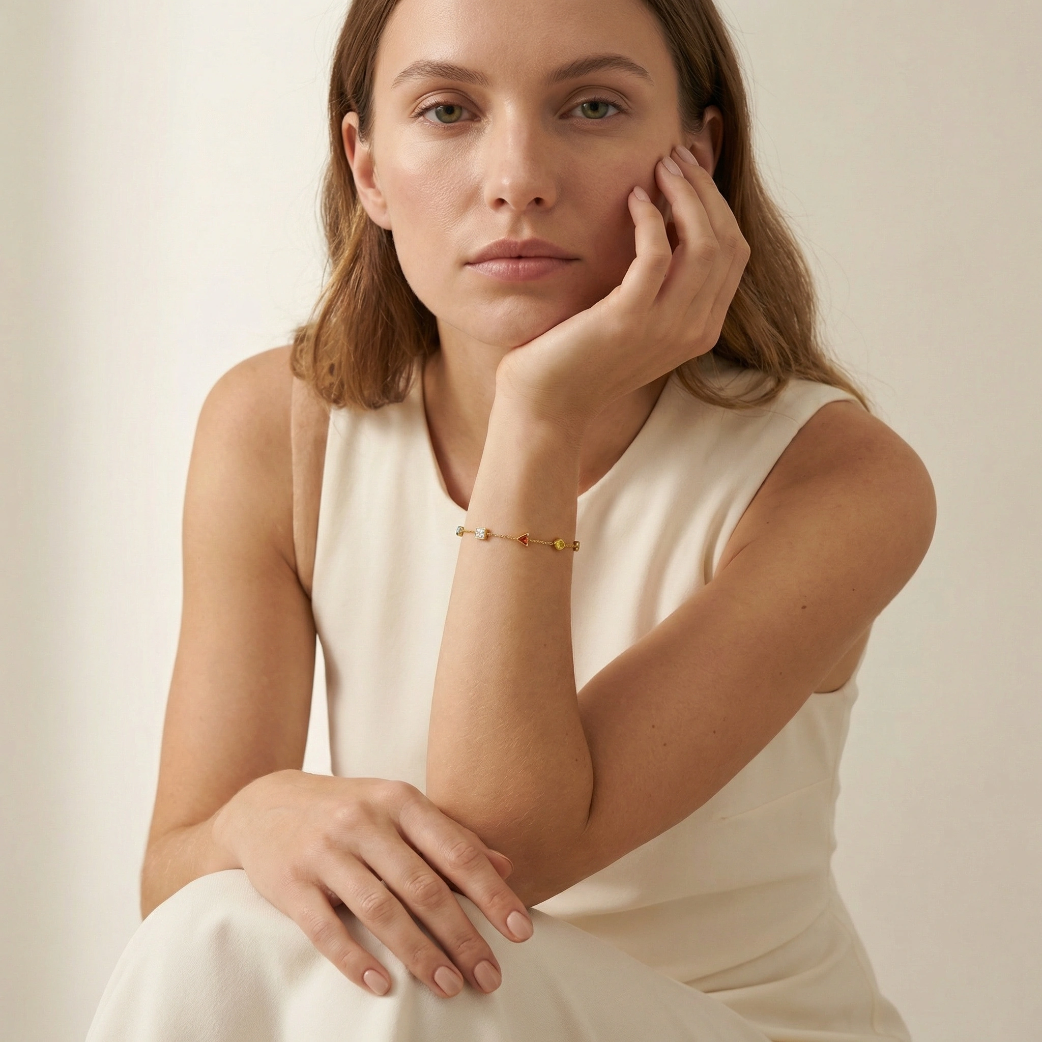 Multicolor Zircon Stone Bracelet - Premium Jewelry