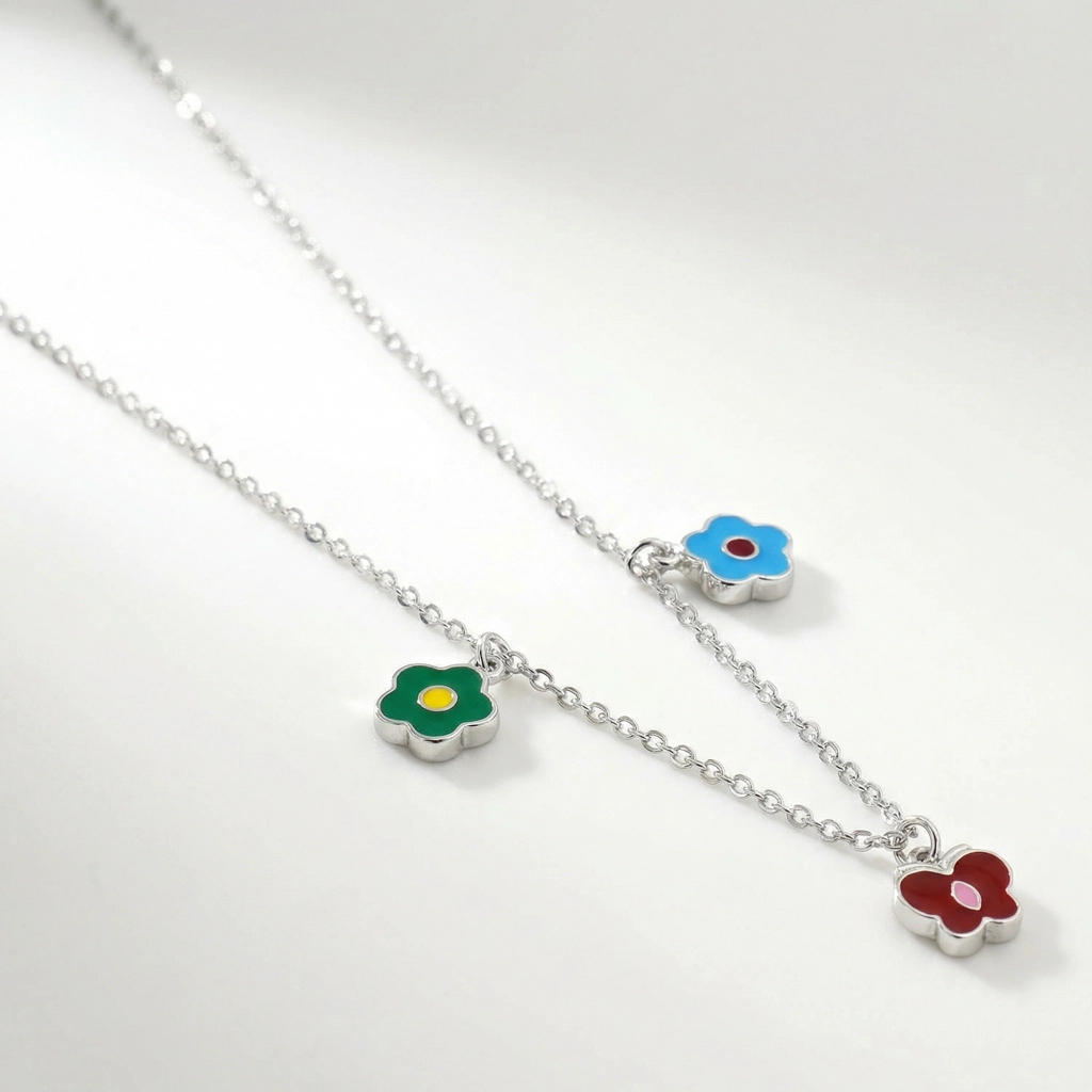 Multicolor Kids Charm Necklace - Premium Jewelry