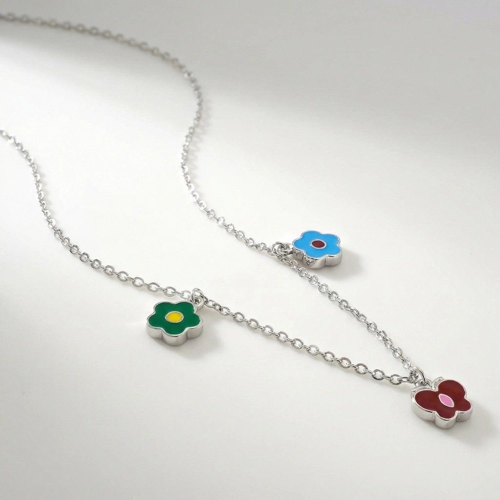 Multicolor Kids Charm Necklace - Premium Jewelry