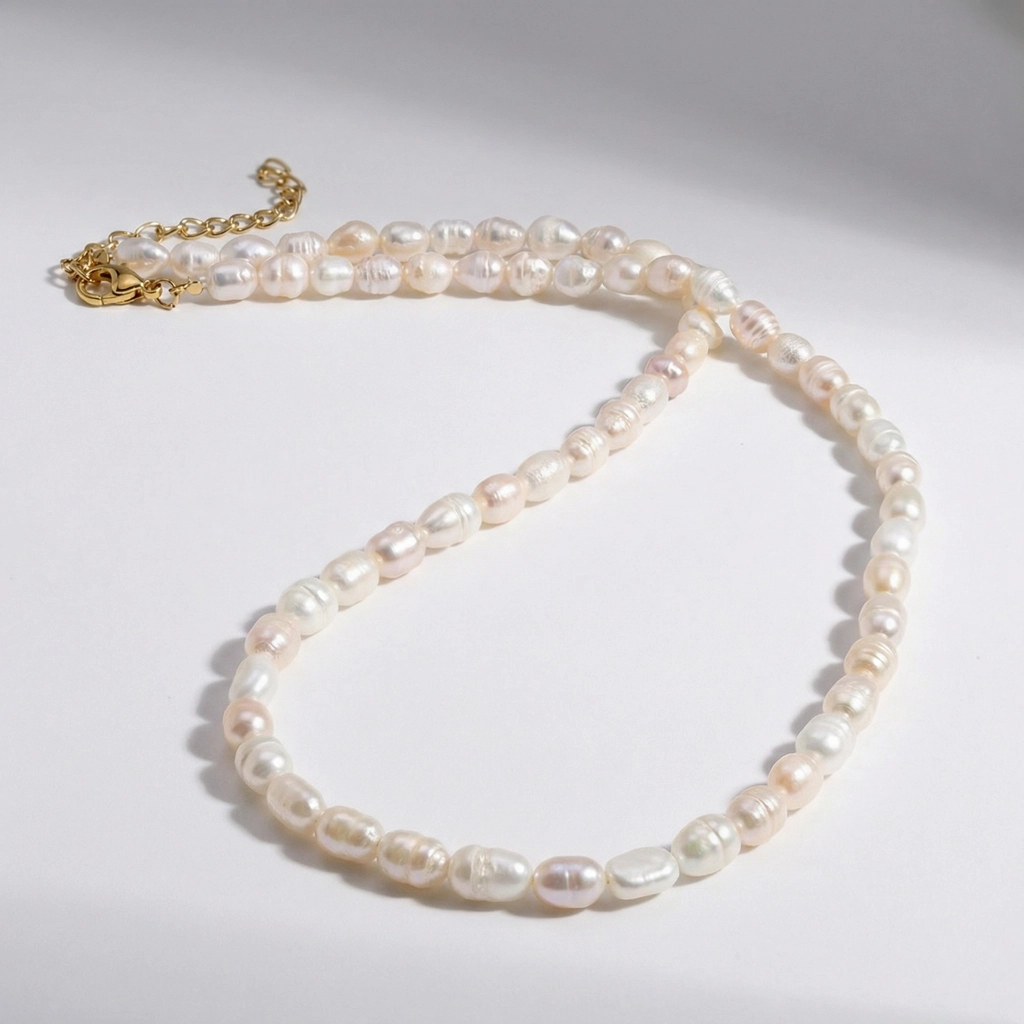 Classic Baroque Pearl Strand Necklace - Premium Jewelry